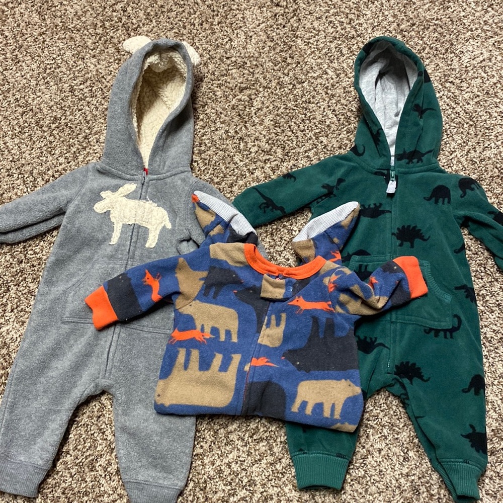 3m zipper fleece sleepers 2 carter 1 Oshkosh